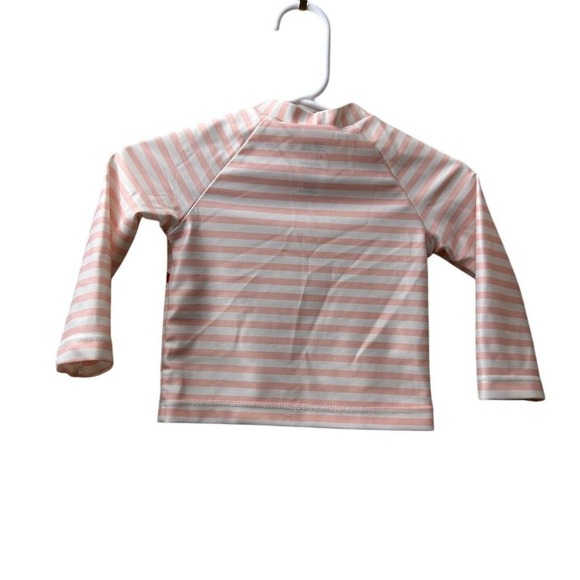 Gymboree Baby Girls Flamingo Rashguard Swim Top 6-12 Months Pink - Picture 3 of 6
